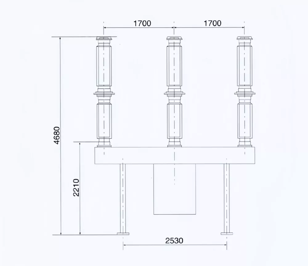 126KV Outdoor SF6 Circuit Breaker
